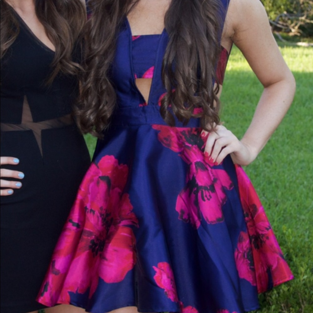 ASOS floral cocktail dress